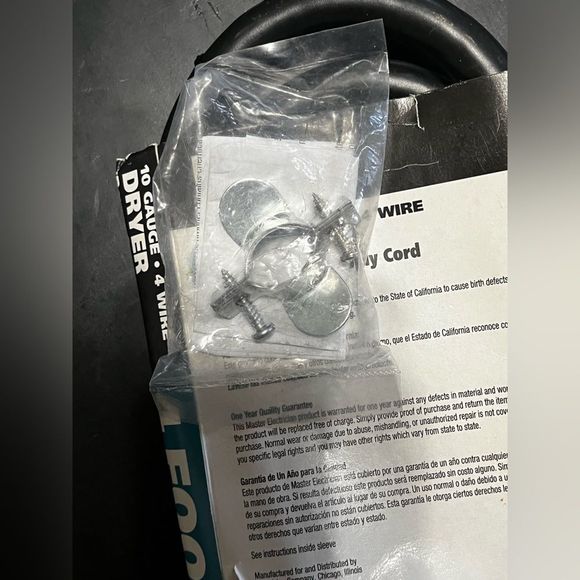 10 Guage - 4 wire‎ Dryer Supply Cord - Picture 3 of 5